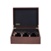 Étui à parfum en cuir PU à 3 fentes, placage marbré moderne, pour collectionneurs de parfum